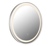 Miroir de salle de bain miroir LED commande tactile variateur de lumière de maquillage lampe de salle de bain D 50 cm