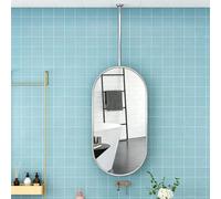 Miroir de Salle de Bain Mural Miroir de vanité Suspendu en Acier Inoxydable | Miroirs décoratif de plafond pour maison, hôtel, salon, chambre à coucher, vestiaire(40cmx80cm)