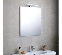 Kiamami valentina Miroir salle de bain lumineux - Gris