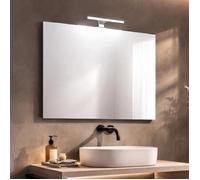 Kiamami Valentina - Miroir réversible 80x70 avec Lampe LED intégrée