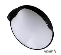 Miroir de sécurité convexe de signalisation intérieur avec visière - Ø 600 mm - NOVAP - 6101116
