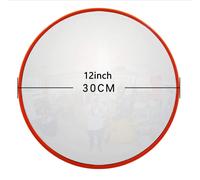 Miroir de surveillance - Miroir de sécurité convexe - 30 cm - Champ de vision large - Rond - Miroir anti-angle mort - Pour intérieur et extérieur
