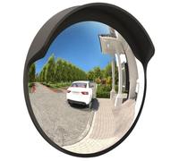 vidaXL Miroir de trafic convexe extérieur 45 cm Polycarbonate Noir