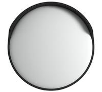 Miroir De Traffic Convexe D'extérieur Noir Ø60 Cm Polycarbonate Vidaxl Vidaxl Noir