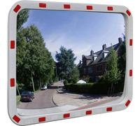 Miroir de trafic convexe rectangulaire 60x80cm et réflecteurs