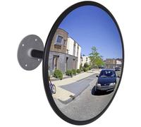 Miroir de Trafic Convexe - vidaXL - PP - noir - 30 cm@fhz18d
