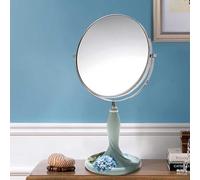 Miroir de vanité de comptoir ， 3X Miroir de Maquillage d'agrandissement ith Stand, Rotation à 360 ° pour raser, Coiffeuse, Bureau, Chambre à Coucher Natural, 7 inches