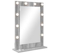 vidaXL Miroir de vanité Rectangulaire Gris Sonoma 70 x 50 x 18 cm