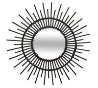 Miroir déco rotin diamètre 76 cm Atmosphera - Noir