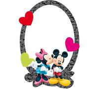 Miroir décoratif Disney Mickey & Minnie, DM 2108, 21,5 x 15 cm