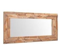 Miroir décoratif - vidaXL - Rectangulaire - Teck - 120 x 60 cm - Intérieur Marron G