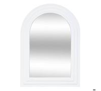 Miroir ""Emily"" en bois H55cm blanc - Atmosphera Créateur d'intérieur