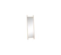 Miroir en bois de chêne clair beige, rectangulaire, sur pied, à poser - Hübsch, Lean - 53x5x188 cm