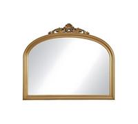 Vente-unique - Miroir en Bois de Paulownia - L. 107 x H. 90 cm - Doré - EYOB
