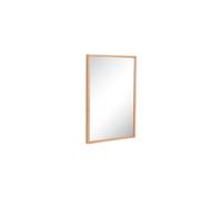 Miroir en chêne clair beige, carré, à fixer, cadre en chêne massif - Hübsch, Depth - 60x40x4 cm