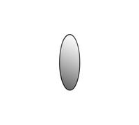 Miroir en fer laqué noir, rond, grand format, à fixer - White Label, Matz - Ø160x3 cm