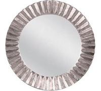 Miroir en fonte plissé argent 39 cm - Table Passion - Argent / Métallique - Fonte D'aluminium G