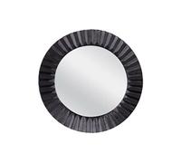 Miroir en fonte plissé noir 39 cm - - Noir - Fonte D'aluminium