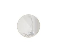 Miroir en métal doré, rond, à suspendre, finition mate, cadre robuste - Woood, Doutzen - Ø80x5 cm
