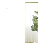 Miroir en pied, design incurvé, modèle antidéflagrant, doré, 150 x 40 cm