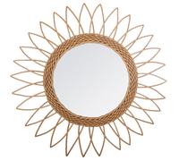 Miroir en Rotin ""Pointe"" 50cm Beige