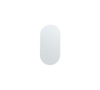 Miroir en verre transparent, ovale, à fixer, avec panneaux MDF - House Doctor, Walls - 100x50x3 cm