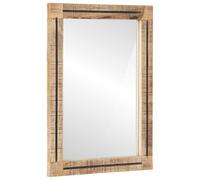 Miroir "Espejo" marron et noir, dimensions 70 x 50 x 3 cm, en verre