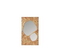 Miroir Folia H82 en Bois de Racine Naturel