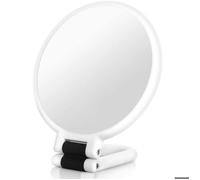 Miroir grossissant 15x pliant double face avec poignée - idéal maquillage précis