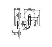 Miroir Grossissant Ilook_Move D : 212, Éclairé, Alimentation 12 V, Chromé Keuco