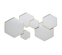 Miroir Hexagonal Doré Décoratif - KERIS
