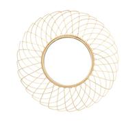 Miroir - Home Deco Factory - Rosace - Rotin - Beige