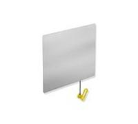 miroir inclinable Hewi 801.01.10018 600x540x6mm, avec Halter / poignée, senfgelb