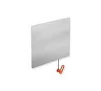 miroir inclinable Hewi 801.01.10036 600x540x6mm, avec Halter / poignée, corail