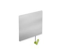 miroir inclinable Hewi 801.01.10074 600x540x6mm, avec Halter / poignée, vert pomme