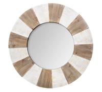 Miroir ""Jade"" relief en bois D90cm - Atmosphera Créateur d'intérieur