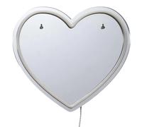 Miroir LED Effet Néon Cœur 30cm Rouge