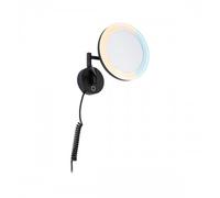 Paulmann Miroir cosmétique LED Masua IP44 55 lm 230 V 4 W Interrupteur blanc Noir mat