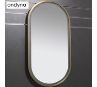 Miroir led ovale cadre laiton brossé - CRISTINA ONDYNA MB804096
