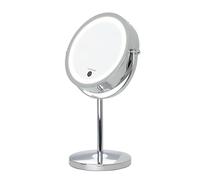 Miroir Tactile éclairage Led grossissant double face x1 x 10 sur pied