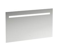 Miroir Leelo courant avec éclairage LED horizontal intégré, cadre en aluminium, 1200 mm, version avec 1 interrupteur à capteur tactile, H4476729501441