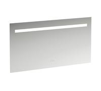 Miroir Leelo courant avec éclairage LED horizontal intégré, cadre en aluminium, 1300 mm, version avec 3 interrupteurs à capteur tactile, H4476839501441