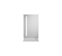 Miroir lumineux burgbad Fiumo, avec éclairage vertical à LED, avec rampe en métal, 450x817mm, SFXU045F3956, Couleur: Blanc mat