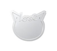 Miroir lumineux chat love kawaii rose style néon avec port USB - -