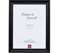 Miroir lumineux dans un cadre en bois 2420, 27 x 48 cm, noir