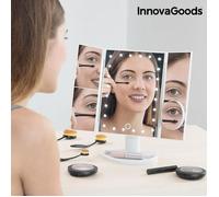 Miroir Lumineux - DULCE CASA - Pliable - Grossissant x2 à x10 - Inclinable 360° - Éclairant