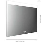 Emco Mi 250+ miroir lumineux LED 107140007000300 1400 x 700 mm, avec large découpe de lumière continue en haut