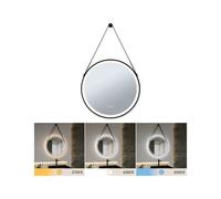 Miroir Lumineux Led Mirra Ip44 White Switch 750lm 230v 11,5w Gradable Noir, Miroir