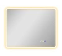 HOMCOM Miroir Salle de Bain Bluetooth 70 x 90 cm, Miroir Lumineux Salle de Bain Mural avec éclairage LED, Interrupteur Tactile, lumière réglable 3 Couleurs, Anti-buée, mémoire - Argent