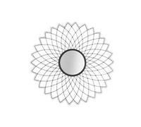 Miroir Mandala noir D79 cm - - Noir - Métal